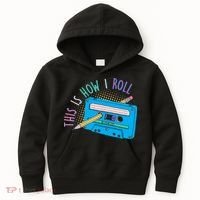 This is How I Roll Cassette Tape Retro 80s Kids Hoodie thumb 0