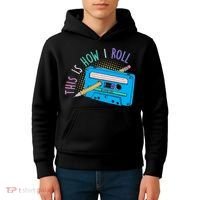 This is How I Roll Cassette Tape Retro 80s Kids Hoodie thumb 4