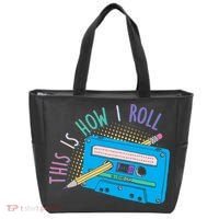This is How I Roll Cassette Tape Retro 80s Tote Bag thumb 0