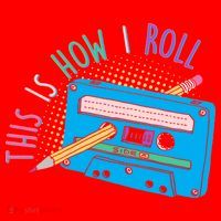 This is How I Roll Cassette Tape Retro 80s Santa Hat thumb 1