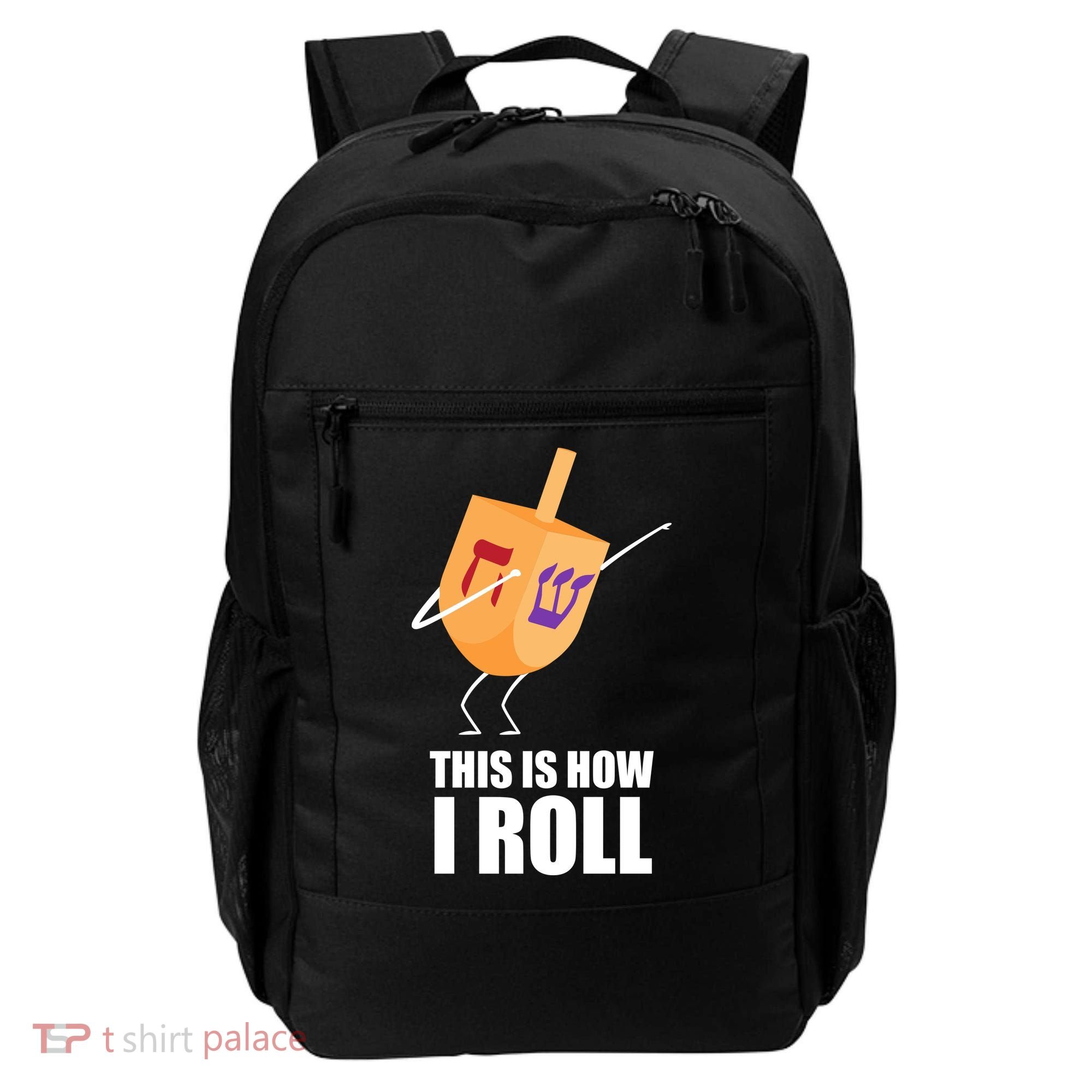 This is How I Roll Dreidel Dabbing Chanukah Backpack