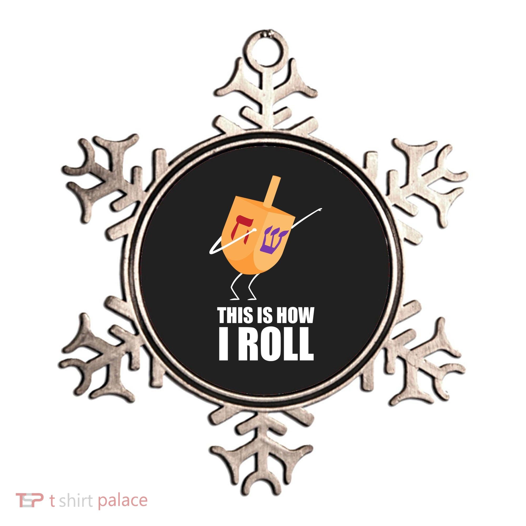 This is How I Roll Dreidel Dabbing Chanukah Ornament