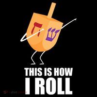 This is How I Roll Dreidel Dabbing Chanukah Ornament thumb 1
