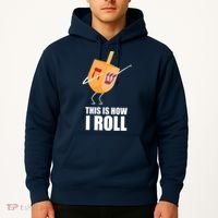 This is How I Roll Dreidel Dabbing Chanukah Hoodie thumb 2