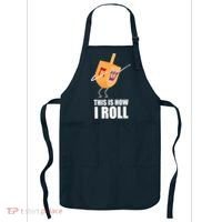 This is How I Roll Dreidel Dabbing Chanukah Apron thumb 0