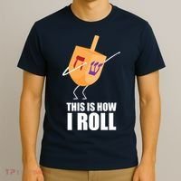 This is How I Roll Dreidel Dabbing Chanukah T-Shirt thumb 3