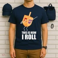 This is How I Roll Dreidel Dabbing Chanukah T-Shirt thumb 6