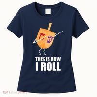 This is How I Roll Dreidel Dabbing Chanukah Women's T-Shirt thumb 0
