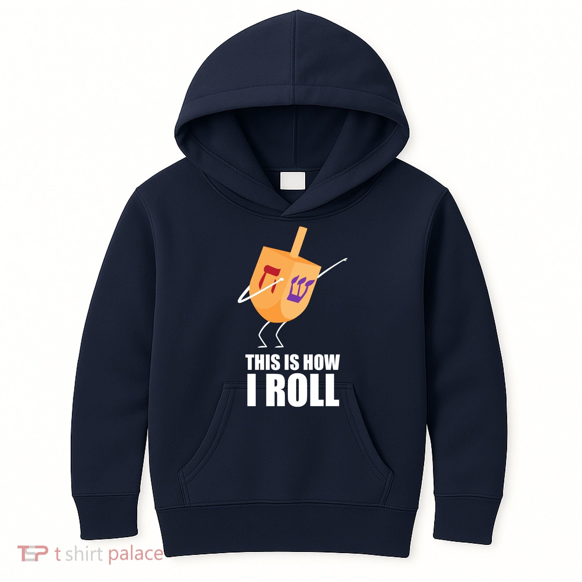 This is How I Roll Dreidel Dabbing Chanukah Kids Hoodie