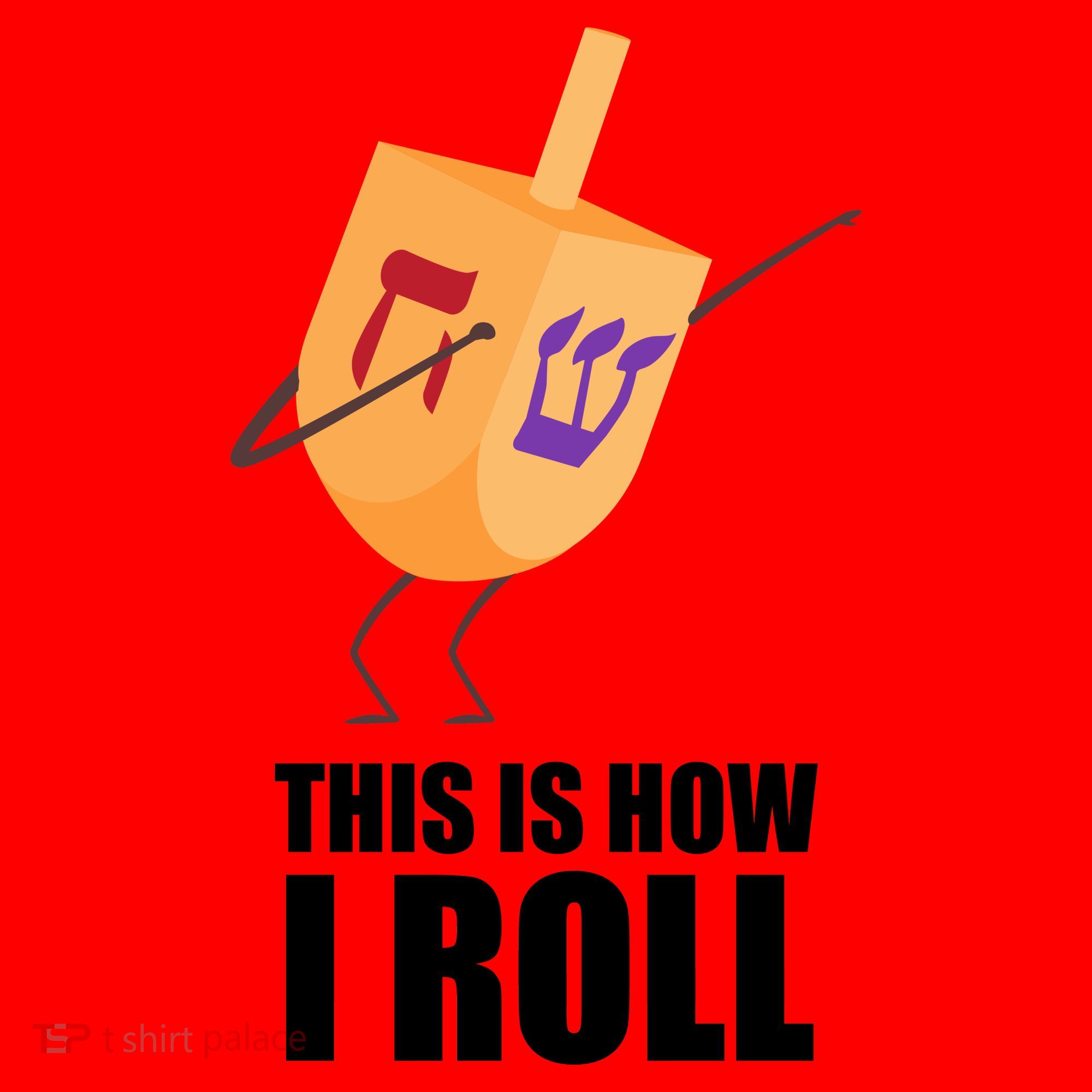 This is How I Roll Dreidel Dabbing Chanukah Santa Hat