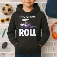 This Is How I Roll Golf Cart Kids Hoodie thumb 2