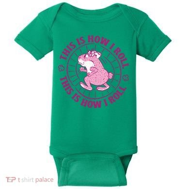 This Is How I Roll Hamster Baby Bodysuit