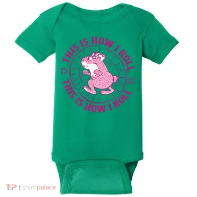 This Is How I Roll Hamster Baby Bodysuit