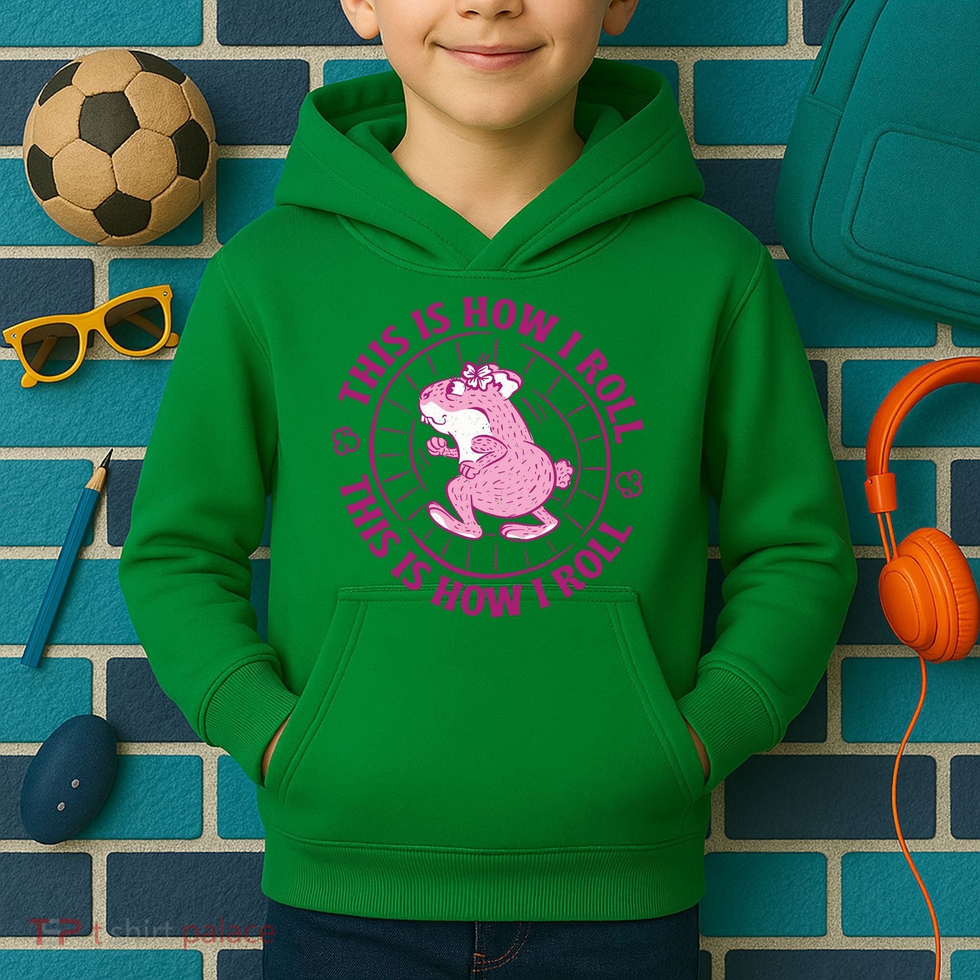 This Is How I Roll Hamster Kids Hoodie