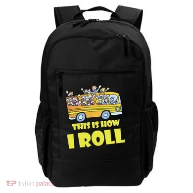 This is How I Roll School Bus Backpack