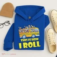 This is How I Roll School Bus Hoodie thumb 4
