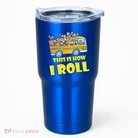 This is How I Roll School Bus Tumbler thumb 0