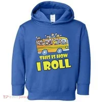 This is How I Roll School Bus Toddler Hoodie thumb 0