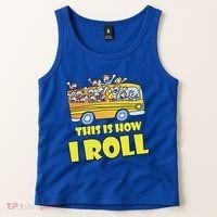 This is How I Roll School Bus Tank Top thumb 2