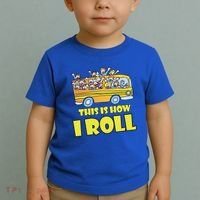This is How I Roll School Bus Toddler T-Shirt thumb 2