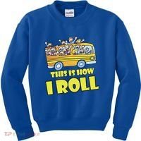 This is How I Roll School Bus Kids Sweatshirt thumb 0