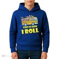 This is How I Roll School Bus Kids Hoodie thumb 4