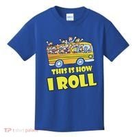 This is How I Roll School Bus Kids T-Shirt thumb 0