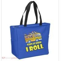 This is How I Roll School Bus Tote Bag thumb 2