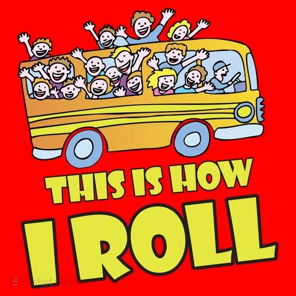 This is How I Roll School Bus Santa Hat