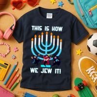 This Is How We Jew It Kids T-Shirt thumb 3