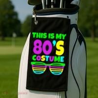 This Is My 80's Costume Golf Towel thumb 2