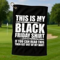 This Is My Black Friday Golf Towel thumb 1