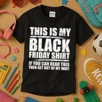 This Is My Black Friday Kids T-Shirt thumb 3