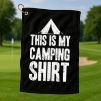 This Is My Camping Golf Towel thumb 1