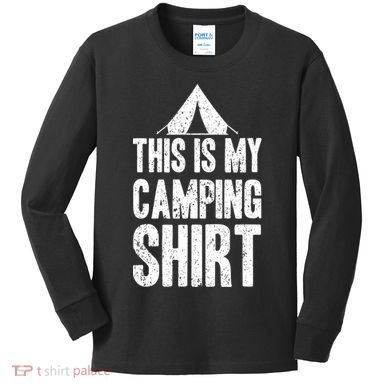 This Is My Camping Kids Long Sleeve Shirt