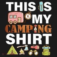 This Is My Camping Funny Button thumb 1