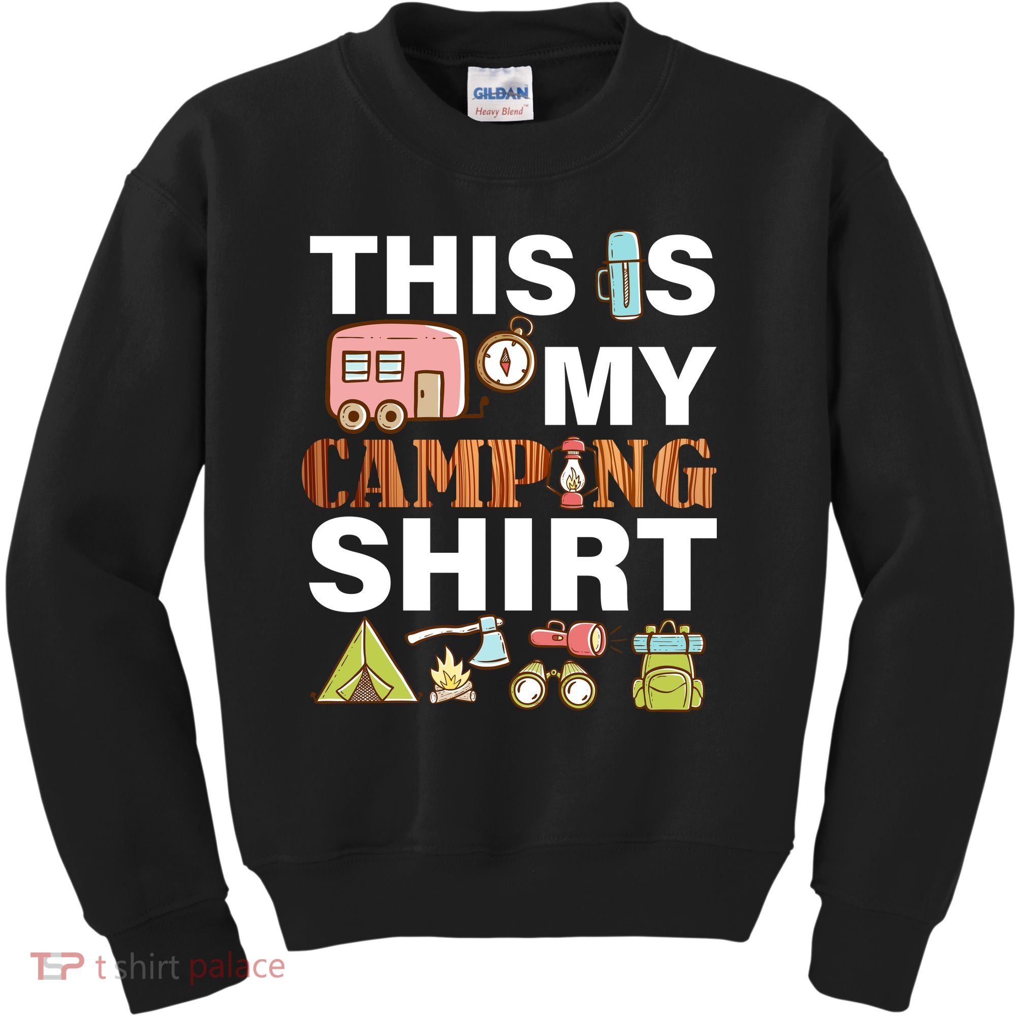 This Is My Camping Funny Kids Sweatshirt
