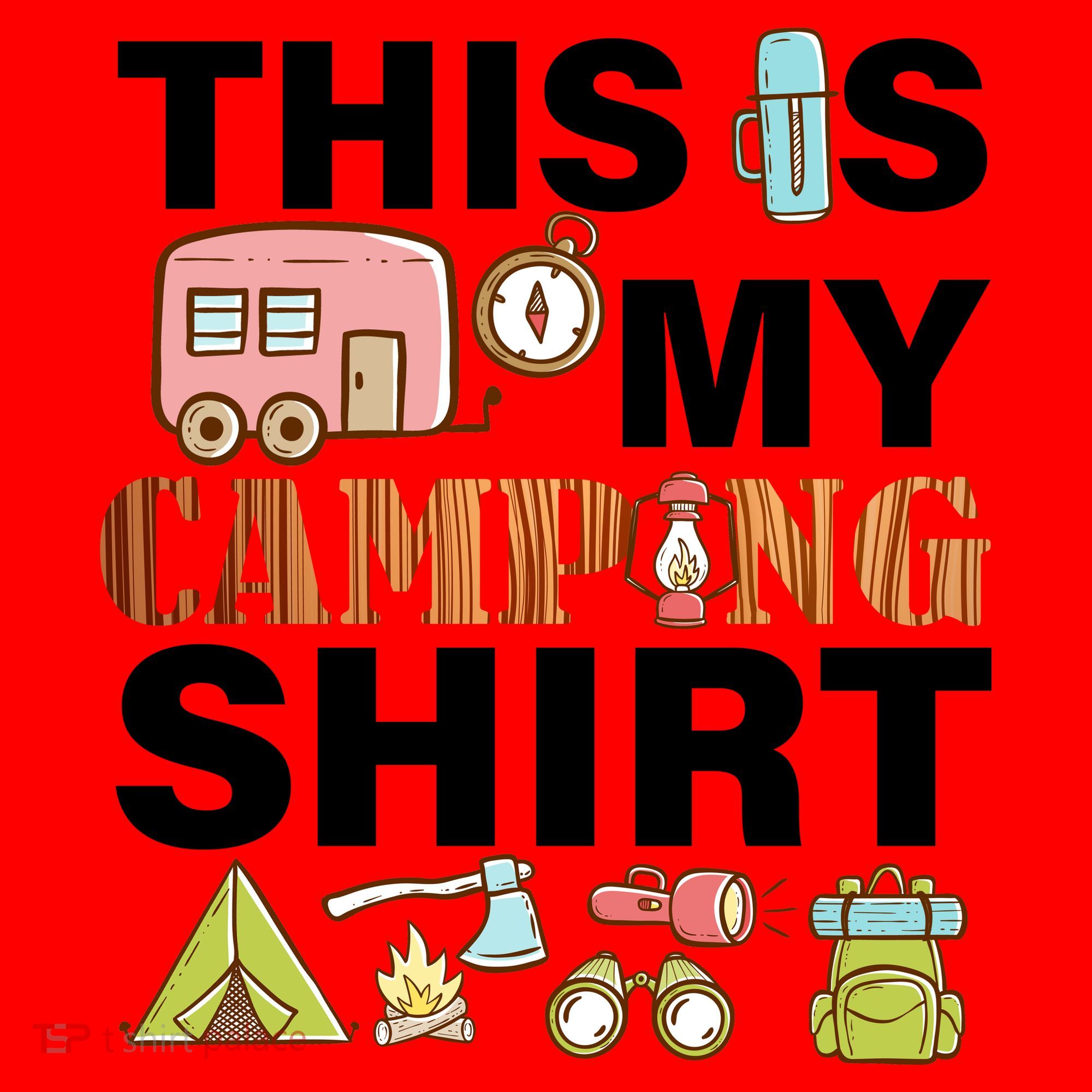 This Is My Camping Funny Santa Hat