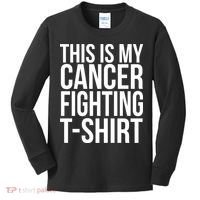 This Is My Cancer Fighting Kids Long Sleeve Shirt thumb 0