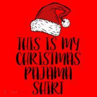 This Is My Christmas Pajama Santa Hat thumb 1