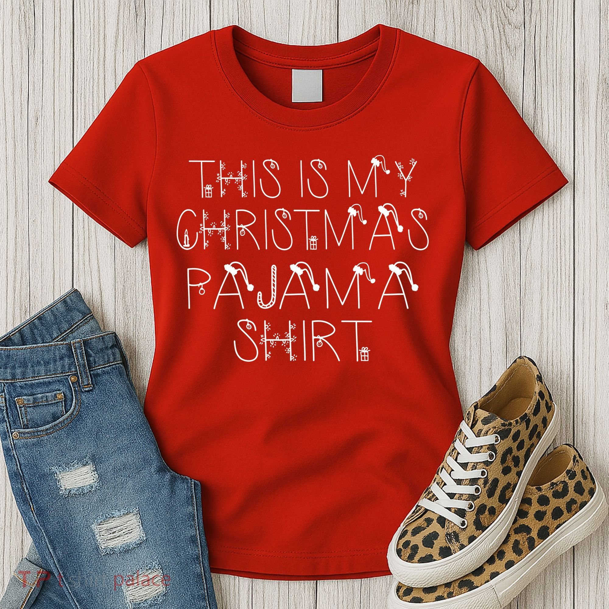 This Is My Christmas Pajama Shirt Funny Women's T-Shirt