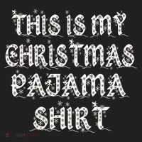 This is my Christmas Pajama Shirt Snow Letters Beanie thumb 2
