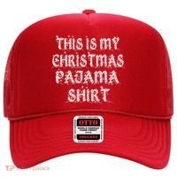 This is my Christmas Pajama Shirt Snow Letters Hat thumb 0