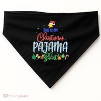 This is My Christmas PJ Shirt USA-Made Doggie Bandana thumb 0