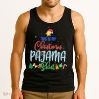This is My Christmas PJ Shirt Tank Top thumb 3