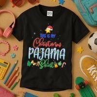 This is My Christmas PJ Shirt Kids T-Shirt thumb 3