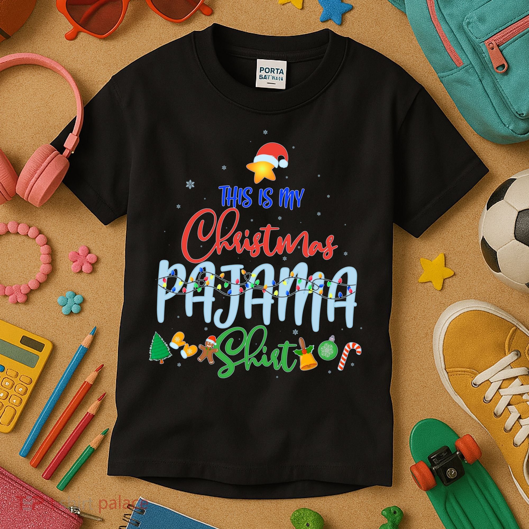 This is My Christmas PJ Shirt Kids T-Shirt