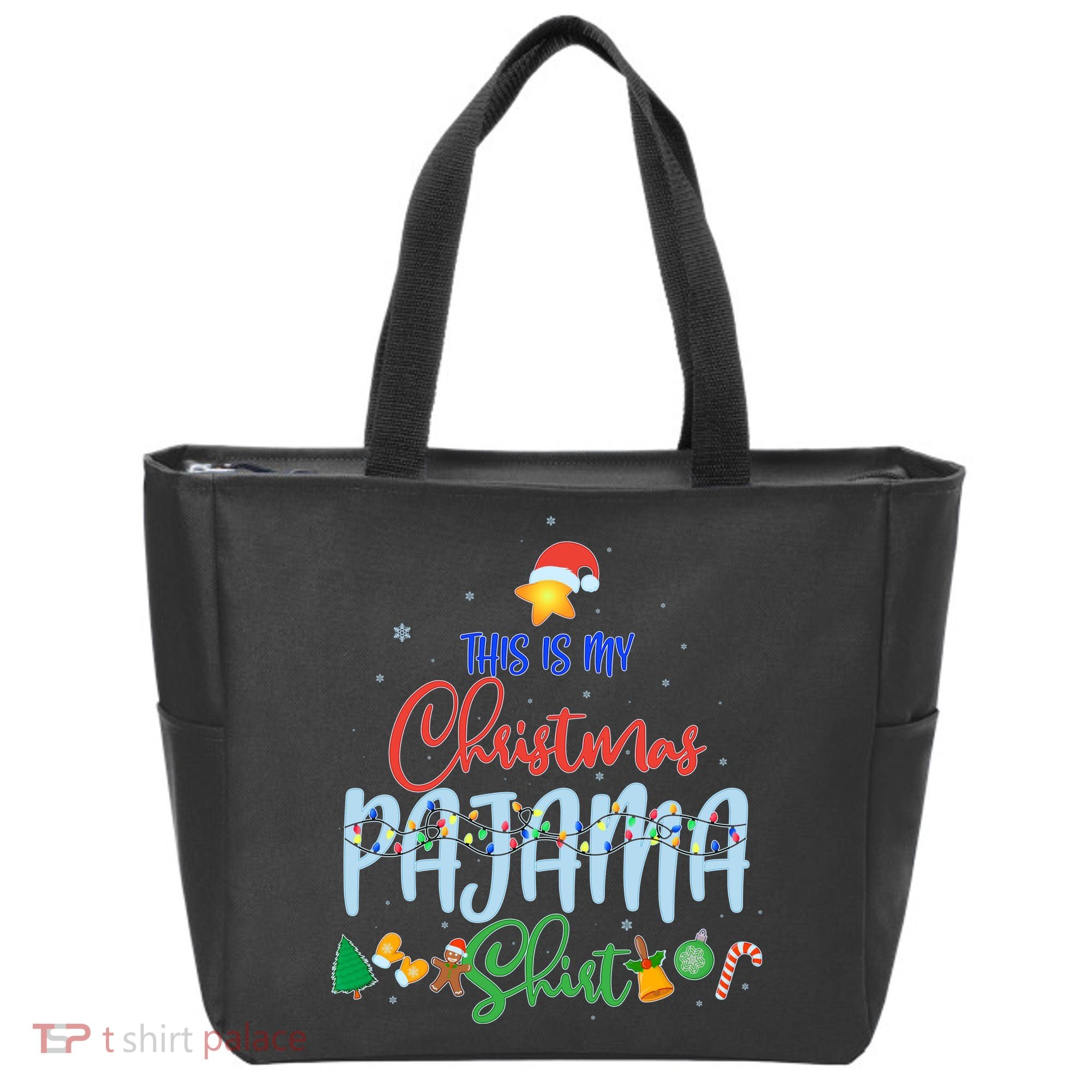 This is My Christmas PJ Shirt Tote Bag