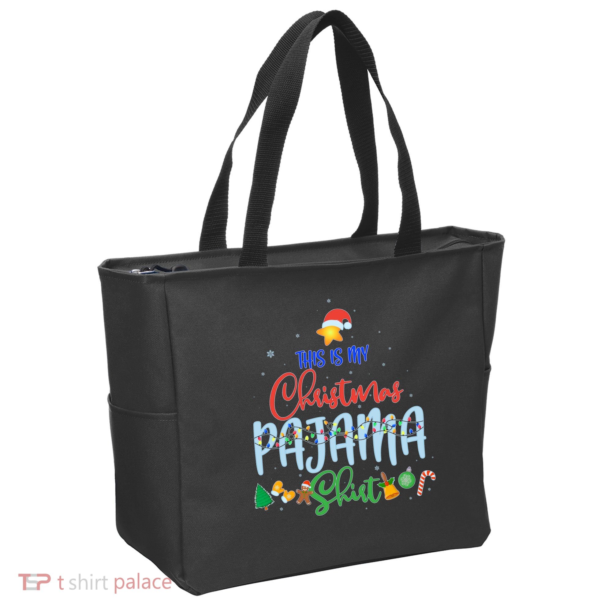 This is My Christmas PJ Shirt Tote Bag