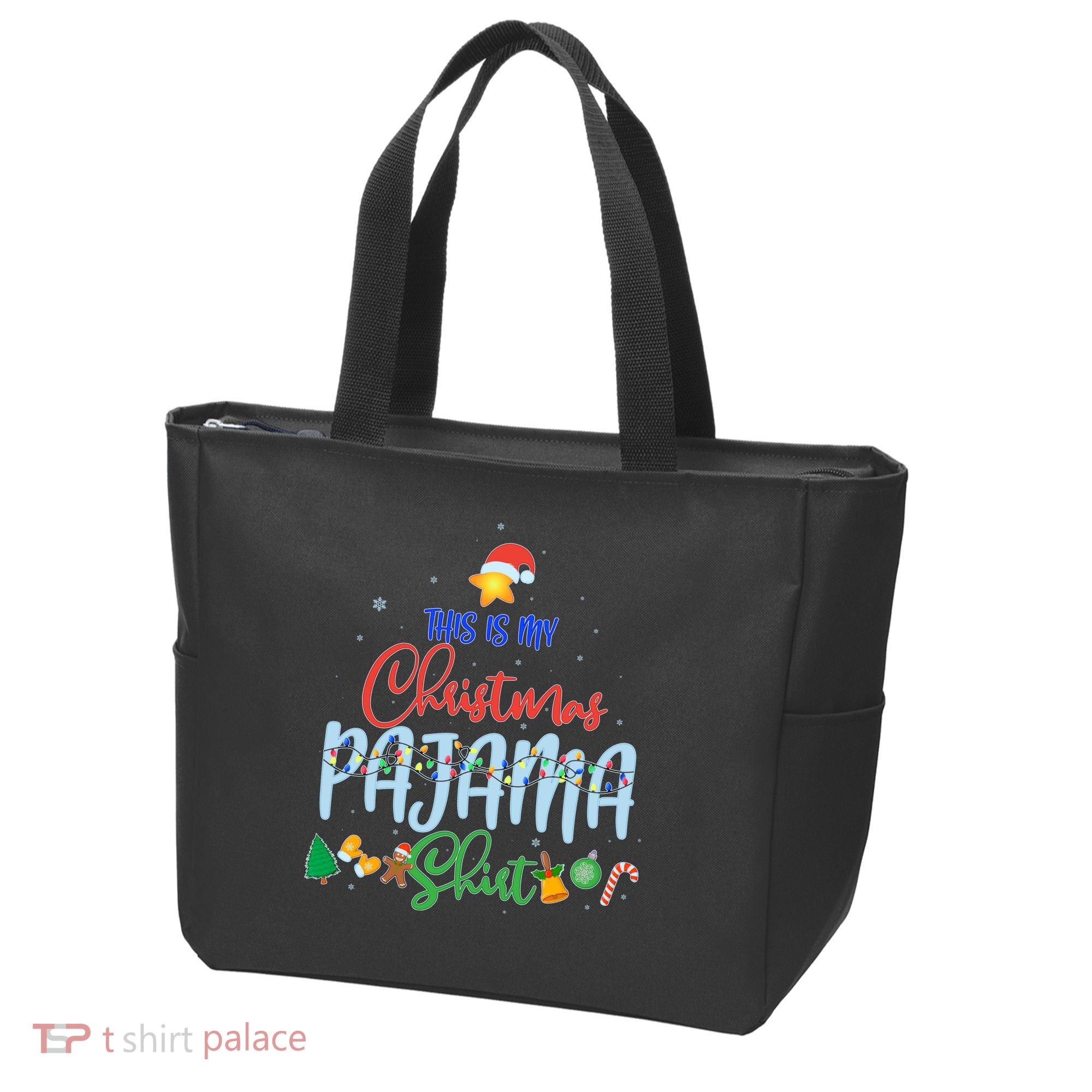 This is My Christmas PJ Shirt Tote Bag